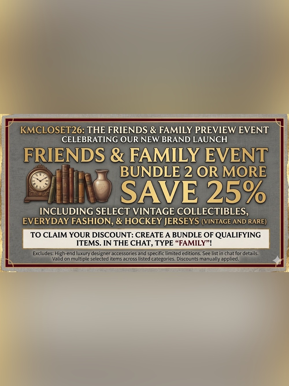 KMCLOSET26 OFFICIAL FRIENDS & FAMILY EVENT: THE GOLDEN TICKET 🎫